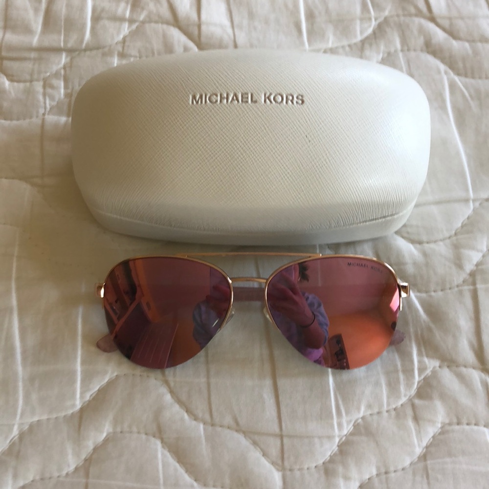 Michael Kors Pink Mirror Sunglasses